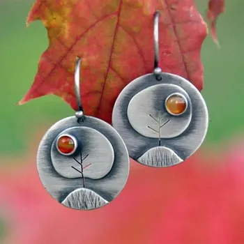 Náušnice Elegantní visací zelené vintage náušnice | náušnice, šperk - Styl-4