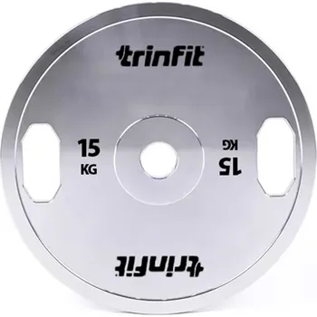 Trinfit Premium olympijský kotouč ocelový, 15 kg