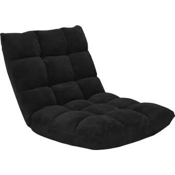 Křeslo Nastavitelné zemní křeslo HV10355HS, černé - A COSTWAY