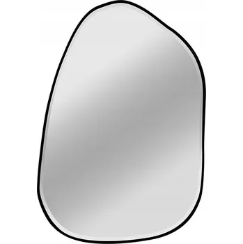 Zrcadlo Zrcadlo oválné, černý rám 69,5x101x3,5 cm 23F-1201