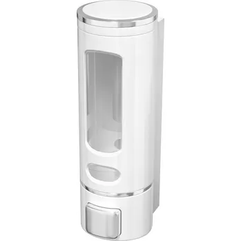 Dávkovač mýdla Dávkovač tekutého mýdla šamponu nástěnný BÍLÝ 400 ml