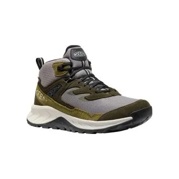 Pánská móda KEEN HIGHTRAIL MID WP M steel grey/forest night US 9 / EU 42,0 / UK 8 / 27 cm; Šedá obuv + DÁREK DLE VÝBĚRU!