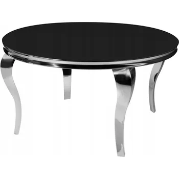 Jídelní stůl Kulatý černý okouzlující stůl Ø120x75 cm TH306-6