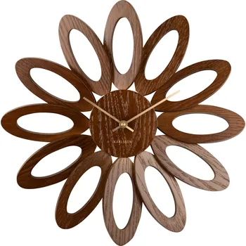 Hodiny Karlsson, Nástěnné hodiny Fiore, tmavé dřevo - Formadore