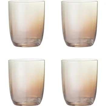 Sklenice Bloomingville, Sklenice a skleničky Aston 375 ml hnědé 4 ks - Formadore