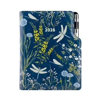 Diář Diář DESIGN týdenní B5 2026 - modrá - Vážky