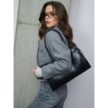 Sinsay - Taška na rameno z imitace kůže - černá - 229GK-99X - 229GK-99X-ONE