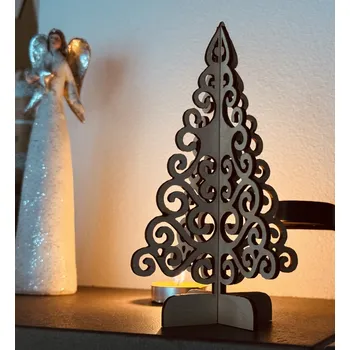 Vánoční dekorace N-Laser | Skládací vánoční stromeček TYP8