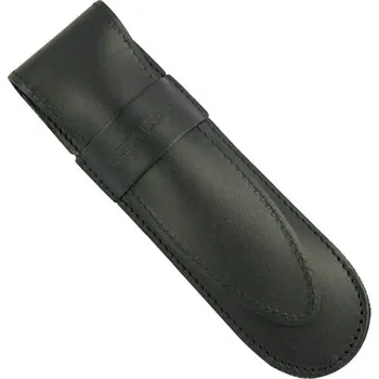 Obal na doklad Thiers Issard černé kožené pouzdro na břitvu
