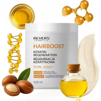 Vlasová regenerace HAIRBOOST Keratinová Regenerační Maska pro suché a poškozené vlasy