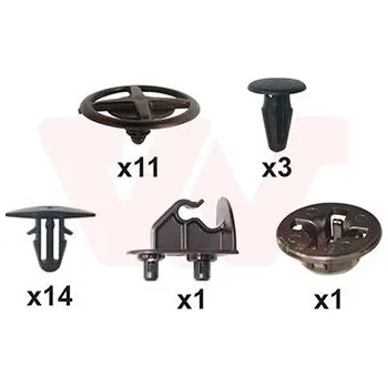 Kapota Montážní sada, víko motoru VAN WEZEL 3372797