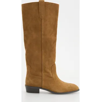 Dámská obuv Reserved - Semišové kozačky - béžová - 279CP-80X - 279CP-80X-36