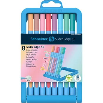 SCHNEIDER Kuličkové pero Schneider Slider Edge XB Pastel - sada 8 kusů 609483