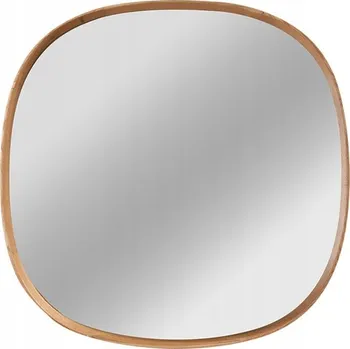 Zrcadlo Dřevěné zrcadlo přírodní dub Ø65cm 10224-2