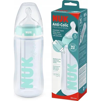 Kojenecká láhev NUK FC+ láhev 300ml dudlík proti kolice 0-6m M