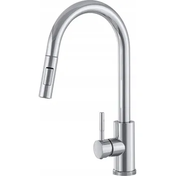 Vodovodní baterie Kuchyňská stojánková baterie Brenor Julia, stříbrná