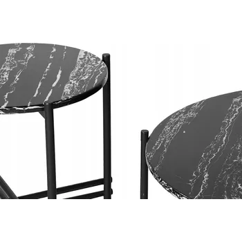 Konferenční stolek Konferenční stolek Euro-Home kulatý 79,5 x 79,5 x 39 Cm černý