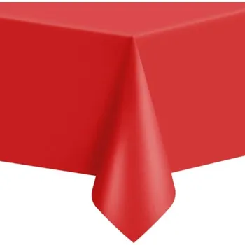 ubrus Fóliový ubrus ČERVENÝ 137x276cm na párty, oslavu, dekorace na stůl