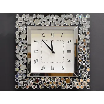 Hodiny Nástěnné hodiny Euro-Home stříbrné 50 cm