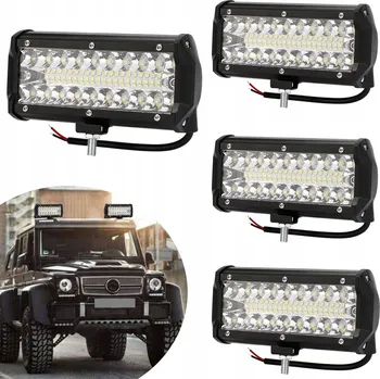 Pracovní světlo PRACOVNÍ LED SVĚTLO RAMPA 400W 12-24V DÁLKOVÉ SVĚTLO NA TRAKTOR 4KS