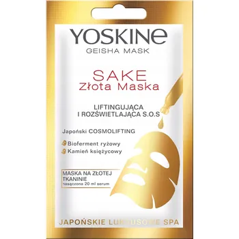 Pleťová maska Pleťová maska Yoskine zpevňující v plátýnku Sake 20 ml sáček