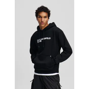 Pánská mikina MIKINA KARL LAGERFELD JEANS KLJ REG LOGO HOODIE BLACK