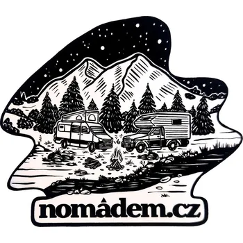 Příslušenství ke karavanu Samolepka Nomádem.cz