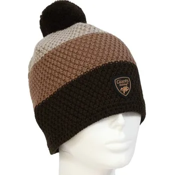 Čepice Giants fishing Zimní pánská čepice tříbarevná s bambulkou