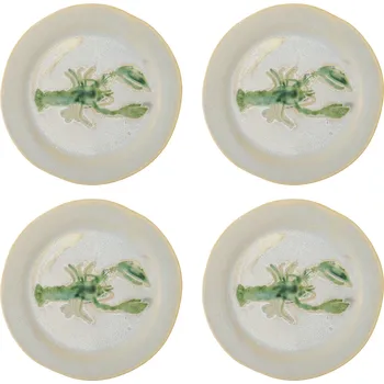 Talíř Bloomingville, Snídaňové talíře Hadden, 21 cm, 4 ks - Formadore