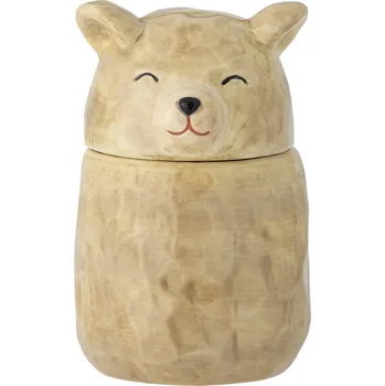 Dóza na potraviny Bloomingville, Nádoba Puk s víkem 145 ml hnědá - Formadore