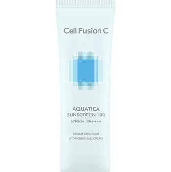Přípravek na opalování CELL FUSION C Aquatica Opalovací krém 100 SPF 50+/PA+++ 2 kusy: 35 ml + 35 ml
