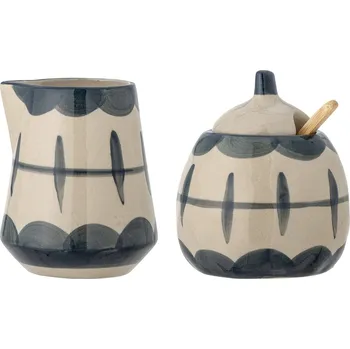 Cukřenka Bloomingville, Cukřenka s konvičkou na mléko Allium s malou lžičkou 3 díly - Formadore