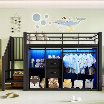 Postel Patrová postel Gutent 95,5 x 255 cm černá