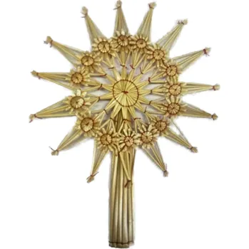 Vánoční ozdoba Anděl Přerov Slaměná špice hvězda typ F 25 cm