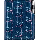 Diář DESIGN týdenní B5 2026 - modrá - Flamingo