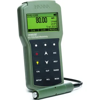 Hanna Instruments HI98192 | Voděodolný přenosný konduktometr - kufříkový set