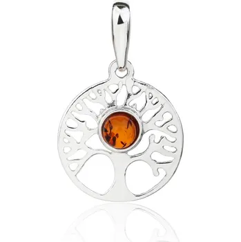 Řetízek Šperky Jan Kos Jan Kos jewellery Stříbrný přívěsek s jantarem MHT-5830/SA00