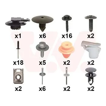 Nárazník Montážní sada, nárazník VAN WEZEL 4422794