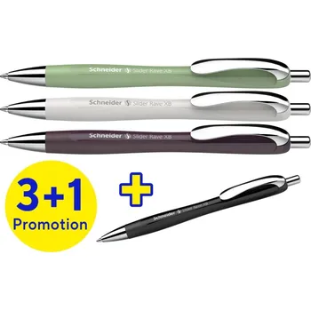 SCHNEIDER Kuličkové pero Schneider Slider Slider Rave XB Trend edition 3+1 - modrá náplň 609481