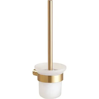 Bemeta Design ZYRA: WC štětka na pověšení, zlatá světlá mat - 174113010