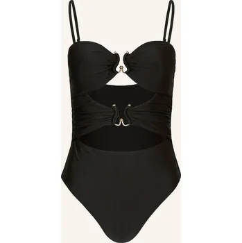 Dámské plavky Mrs & Hugs Dámské Plavky S Výstřihem A Výřezy, černá, 34