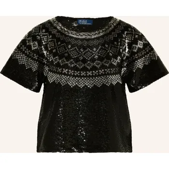 Dámská halenka Polo Ralph Lauren Dámské Síťované Tričko S Flitry, černá /...