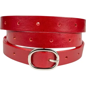 Opasek Kožedělník Bella opasek - červený Dámský kožený opasek