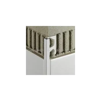 Stavební profil QUADEC-PQ Ukonč. PVC profil, H=10mm, 2.5m, barva: Pastelově šedá