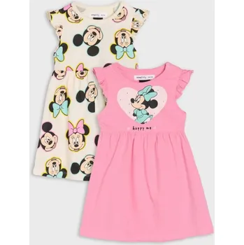 Dětská móda Sinsay - Sada 2&nbsp;šatů Minnie Mouse - begóniová - 554EJ-31X - 554EJ-31X-104