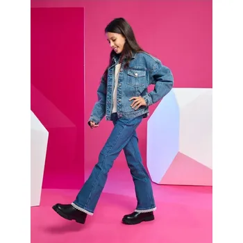 Dívčí džíny Sinsay - Džíny Flare - modrá - 588II-50J - 588II-50J-140