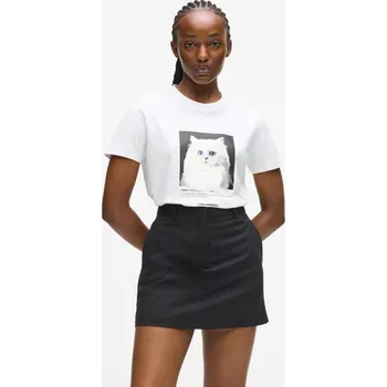 TRIČKO KARL LAGERFELD PORTRAIT T-SHIRT WHITE