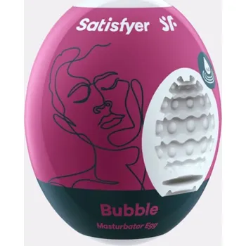 Návlek na penis Satisfyer Masturbator Egg Bubble