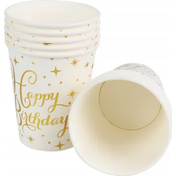 Party nádobí Kelímky HAPPY BIRTHDAY narozeniny 220 ml party