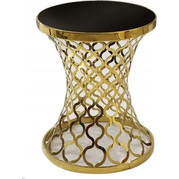 Konferenční stolek Konferenční stolek Euro-Home kulatý 60 x 60 x 55 cm zlatý